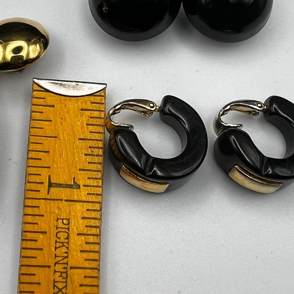 Retro '80s/'90s Statement Earrings – Lot of 3 - Picture 6 of 7